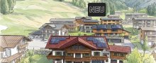 Neubau mit moderner Architektur in den Alpen