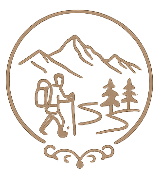 Menschen erleben verschiedene Aktivitäten in der Natur. Wandern, Geschenke und Entspannung im Freien sind dargestellt. Icon Bewegung