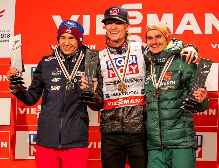 Siegerehrung Skiflug WM