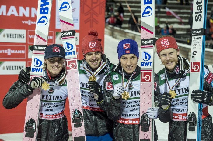 Skiflug WM Team - Weltmeister Norwegen