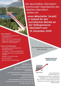 Stellenanzeige Vollzeit-Skiflugschanze