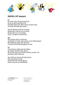 Snowli Hit, deutsch