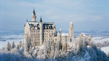 Das winterliche Schloss Neuschwanstein