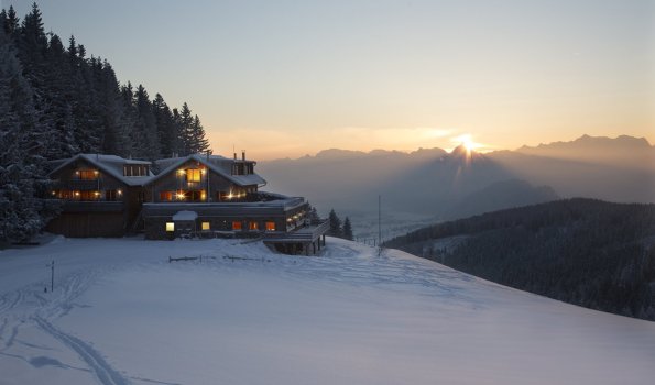 Winterstimmung am Gipfel der Alpspitze
