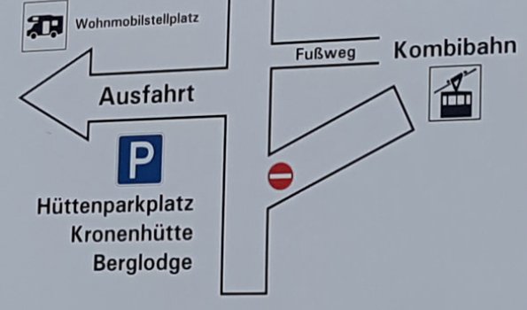 Schild Parkplatz