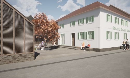 Ansicht GasthausPlanung