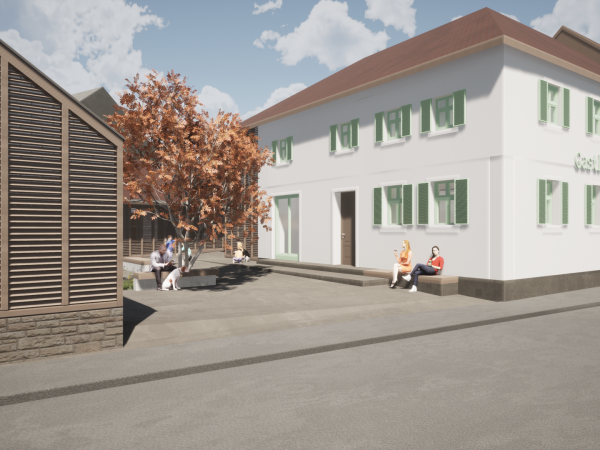 Ansicht GasthausPlanung