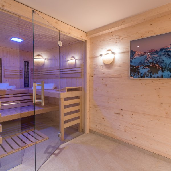 Geräumige Sauna