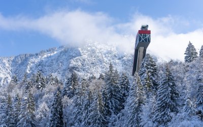 Freibergsee gehüllt in Schnee