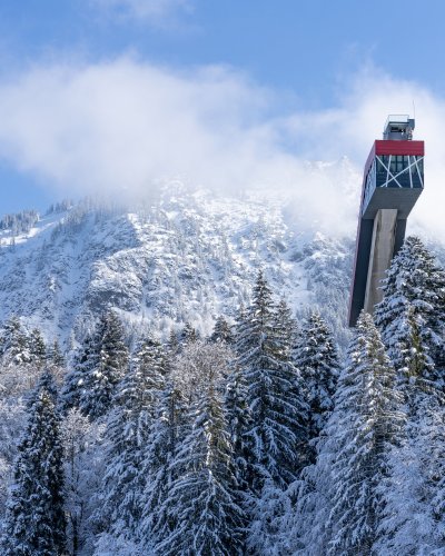 Freibergsee gehüllt in Schnee