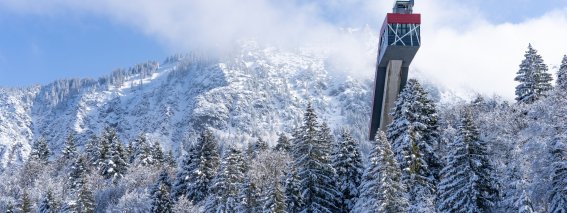 Freibergsee gehüllt in Schnee