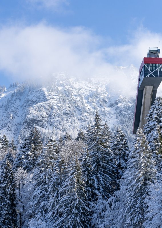 Freibergsee gehüllt in Schnee