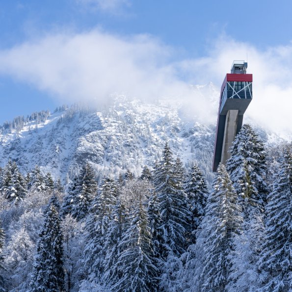 Freibergsee gehüllt in Schnee