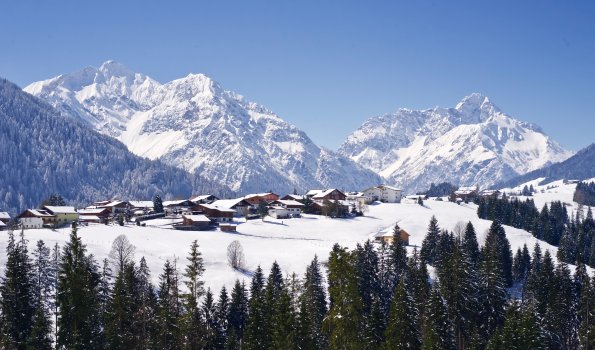 Blick Richtung Riezlern von der Inneren Schwende
