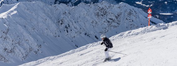 400 Gipfelblick und Skifahrer