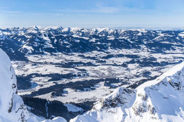 Nebelhorn Blick auf Fischen