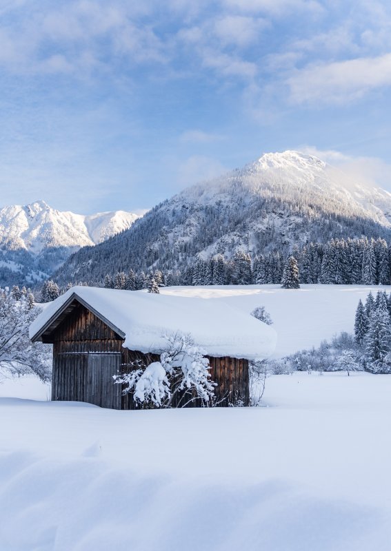 Wintermorgen in Oberstdorf