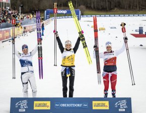 Frieda Karlsson (SWE, 1st Rank), Krista Parmakoski (2nd Rank), Tiril Udnes Weng (NOR, 3rd Rank)