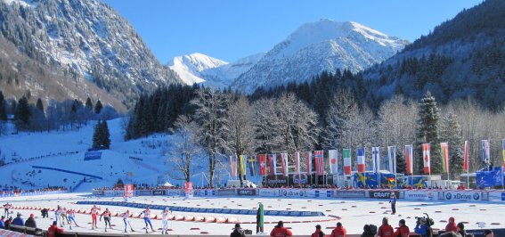 Durchlauf im Stadion