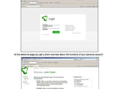 Anleitung zur Benutzung unseres Akkreditierungssystems für Einzelakkreditierungen