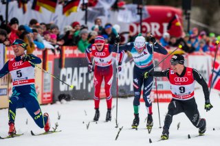 Tour de Ski Knapper Zielsprint bei den Herren