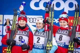 Siegerehrung Massenstart Frauen