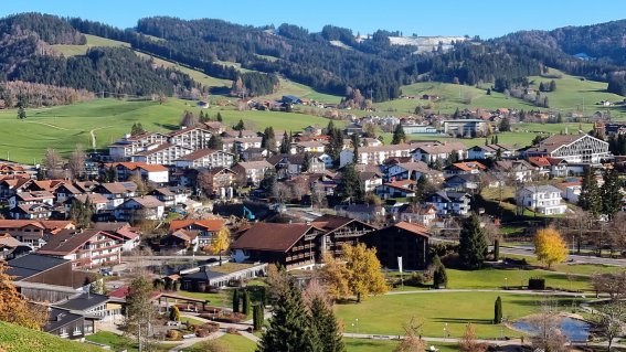 Blick auf Oberstaufen von Oben