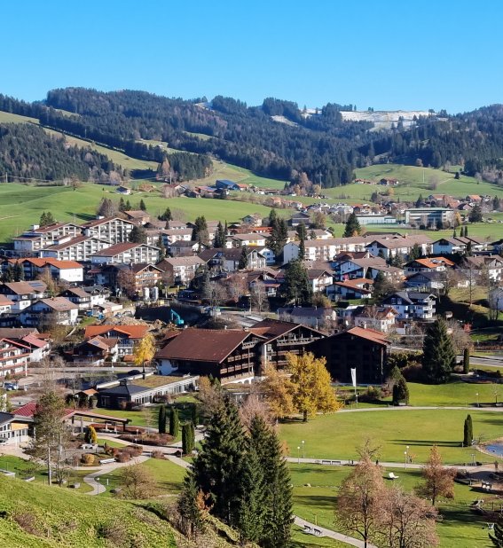 Blick auf Oberstaufen von Oben