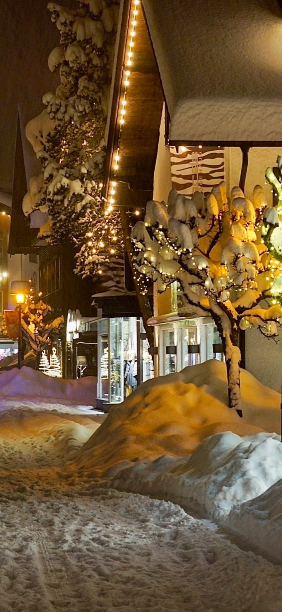 Kirchstraße im Schnee