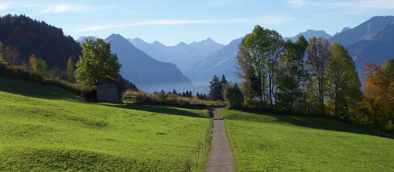 Rubi mit Blick auf Oberstdorfer Täler