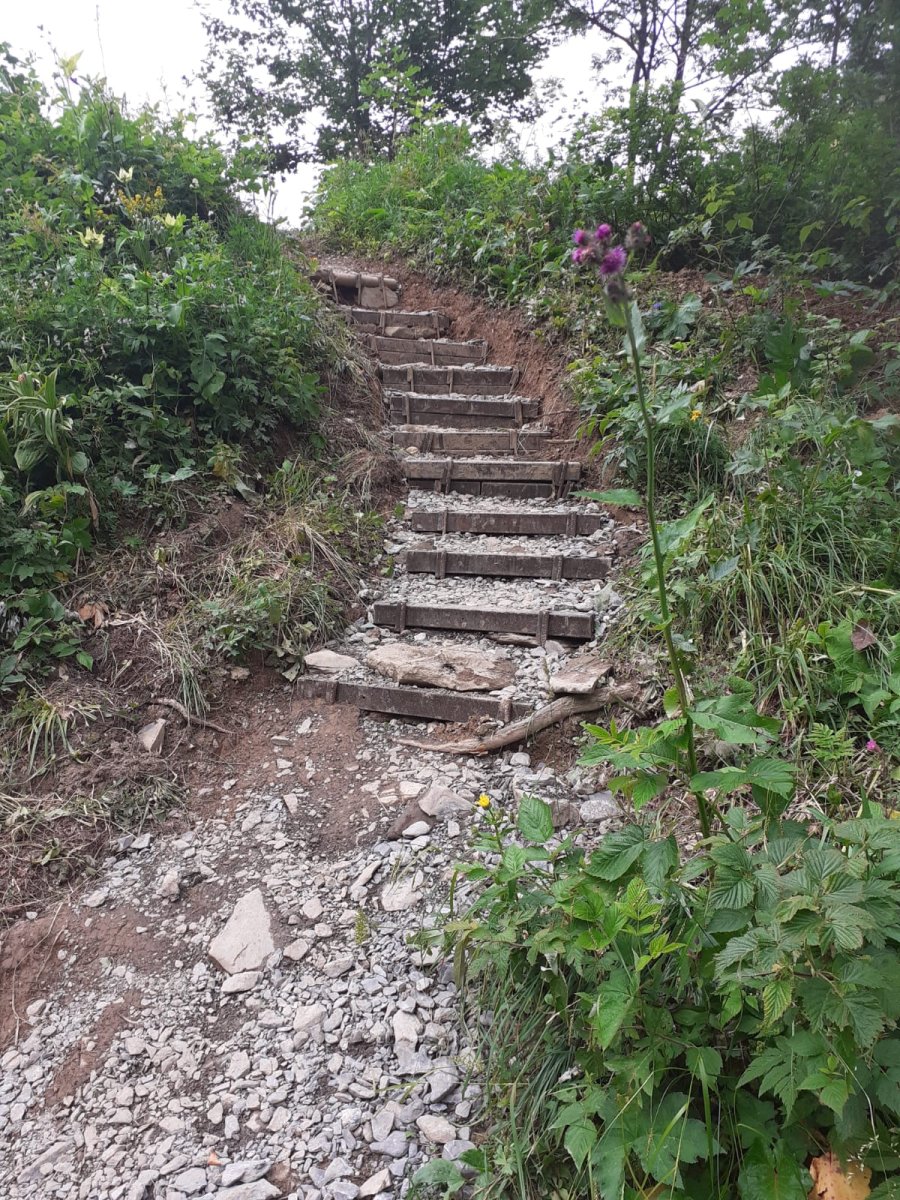 Sanierung Kappelle am Knie (Treppe)