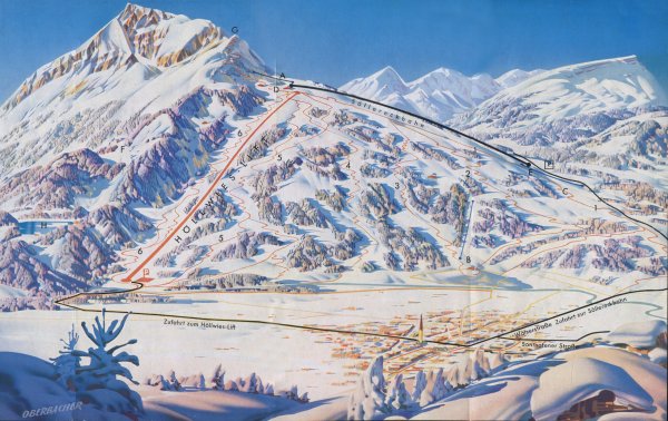 Karte Skigebiet Söllereck