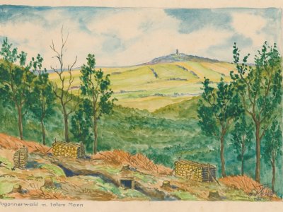 „Argonnerwald mit Totem Mann“, 1945