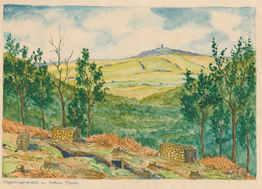 „Argonnerwald mit Totem Mann“, 1945