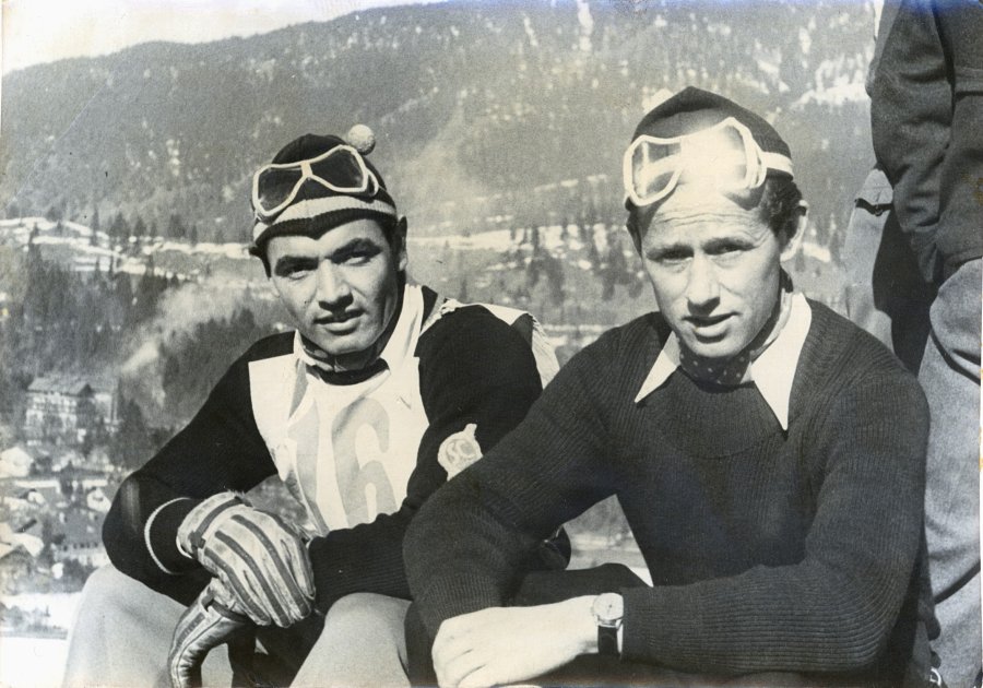 Sepp Weiler mit Schwager Rudi Gering