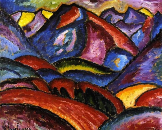 „Oberstdorfer Landschaft“ (1912) Alexej von Jawlensky