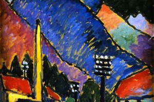 7 Fabrik in den Bergen Jawlensky (1912)