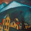 15 Berglandschaft mit Häusern Jawlensky (1912)