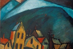 15 Berglandschaft mit Häusern Jawlensky (1912)