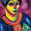 18 Frau mit grünem Fächer Jawlensky (1912)