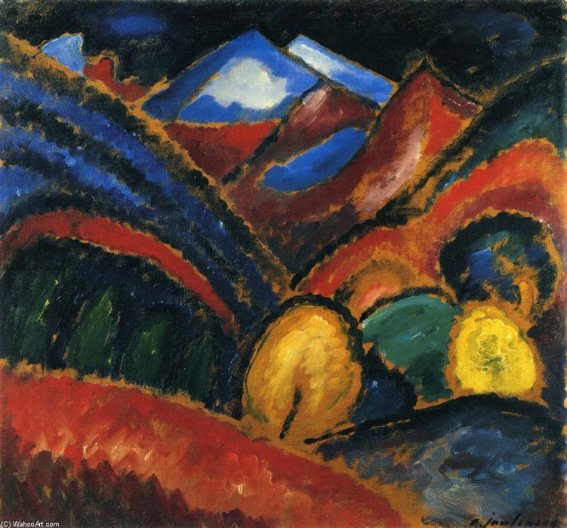 20 Landschaft in der ... Jawlensky (1912)