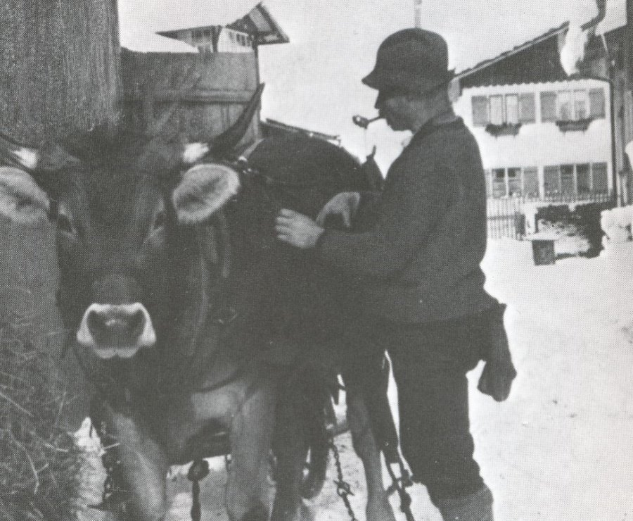 In der Blumengasse (Fotos: Alt Oberstdorf in Bildern)