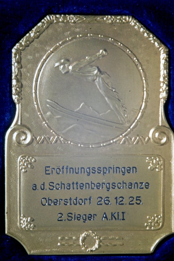 10 SS Schattenbergschanze Medaille Eröffungsspringen 26.12.1925