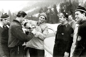 Einweihung Flugschanze 1950