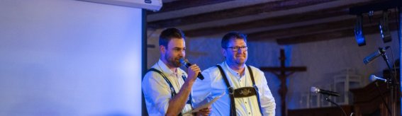 Michael und Martin auf der Bühne