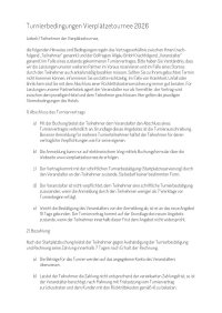 Vierplätzetournee 2026 - Turnierbedingungen