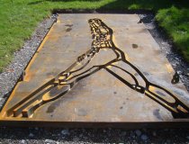 Michael Morgner, Der Schreitende - Aufbau