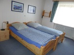 Die Betten können bei Bedarf auch auseinandergestellt werden Schlafzimmer