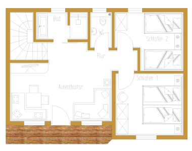 Grundriss Chalet Waldglück OG