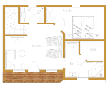 Grundriss Chalet Waldruhe OG